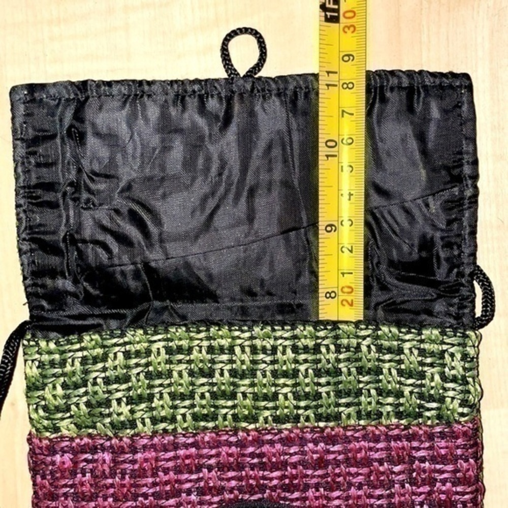 NWOT Chinese handmade knit luck embroidery purse crossbody bag travel passport - Picture 9 of 13